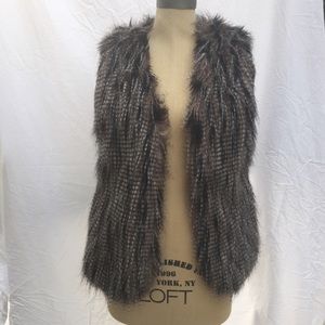 Faux fur vest worn once