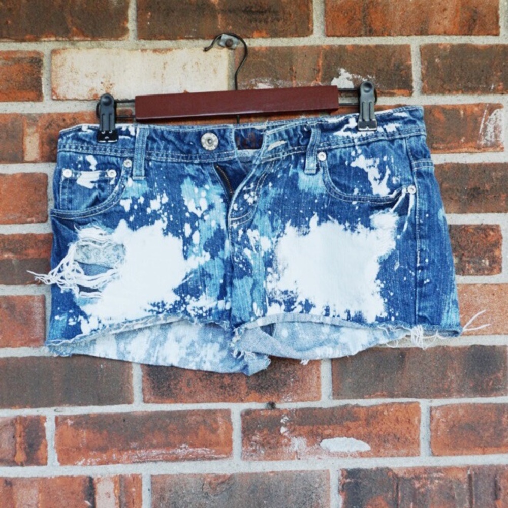 Destroyed Jean Shorts