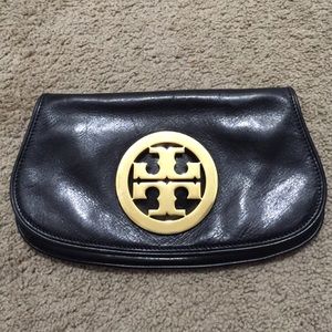 Black Tory Burch Reva Clutch