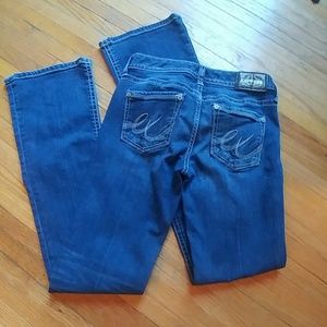 *Sold*.  slightly flared jeans 2long
