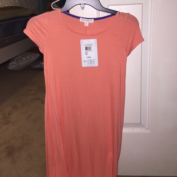 NWT Cute salmon/peach colored tshirt dress!