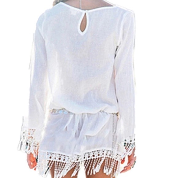 Bohemian Tassel Mini Dress - Picture 2 of 4