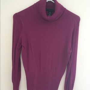 Apostrophe purple turtle neck sweater