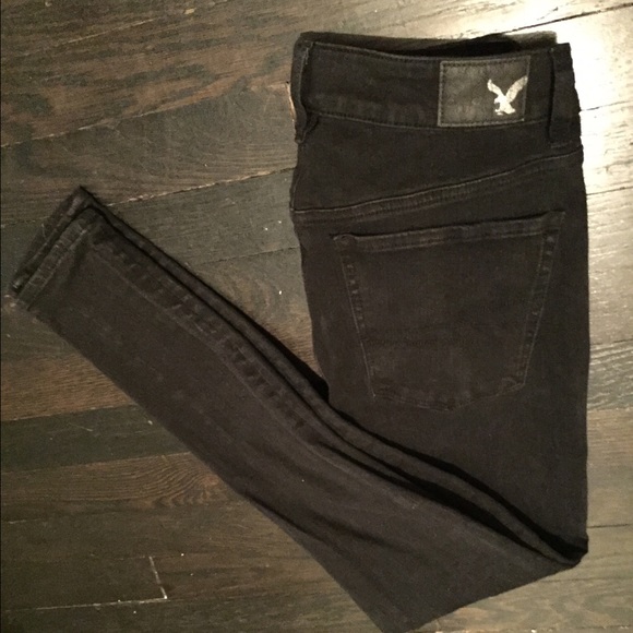 Black stretch jeggings