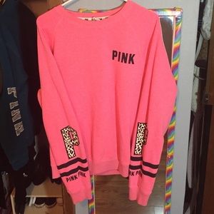Hot Pink Crew Style Sweater by VS PINK