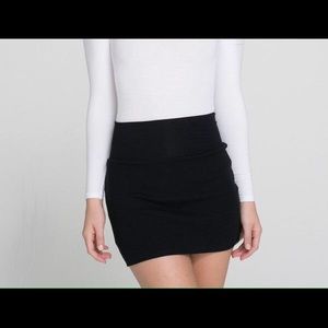 American Apparel Black Bodycon Mini Skirt