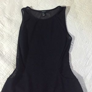 Black bodycon dress w/ mesh