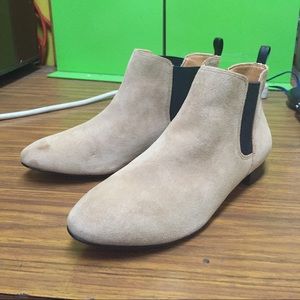 J. Crew Suede Chelsea Boots - Baige