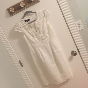 White Eyelet Dress--Nine West
