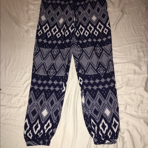 Tribal print joggers
