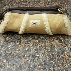 Ugg leather/ sheepskin purse