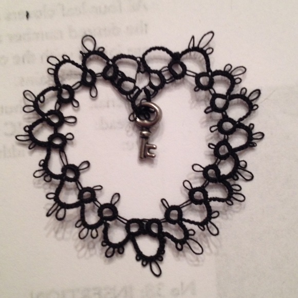 Handmade key to my black heart pendant