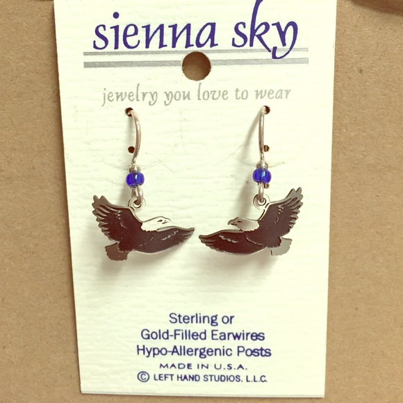 Bald Eagle dangle earrings