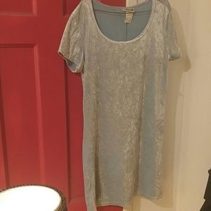 Actual 90's raver chic light blue mini dress