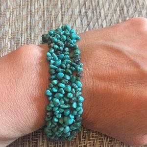 Natural Turquoise Stretch Bracelet