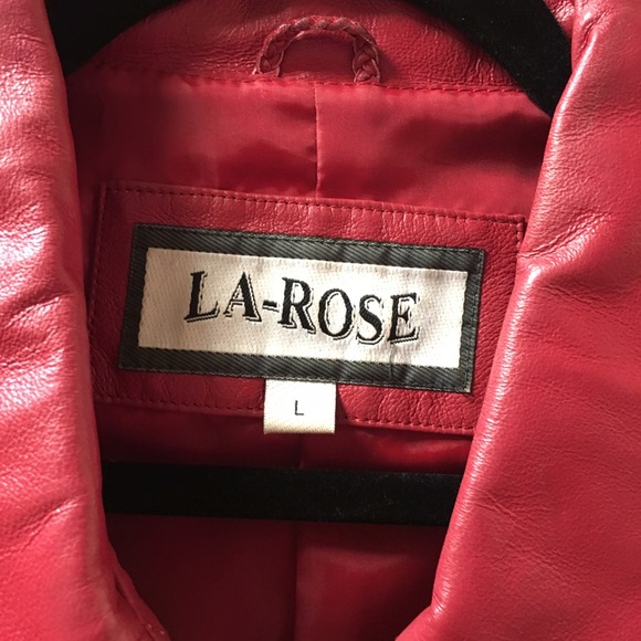 Red Leather Jacket - Picture 2 of 4