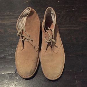 Suede Clarks