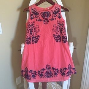 Fun pink and blue dress!!