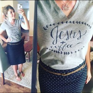 Jesus and coffee t-shirt
