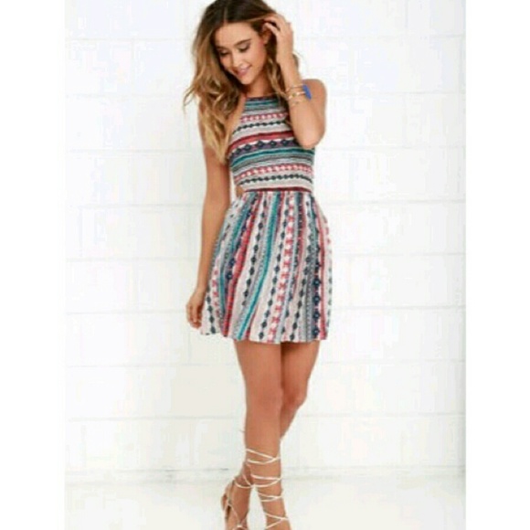 Lulus Aztec dress