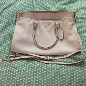 Coach - White Leather Handbag