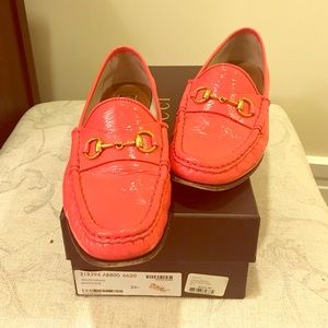 Authentic Gucci patent leather loafers
