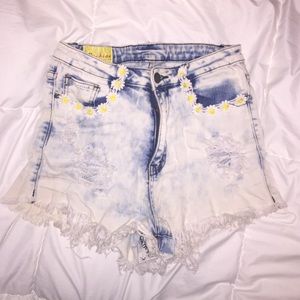 High waisted Jean shorts