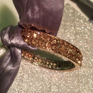 Gold color Swarovski Crystal bracelet.
