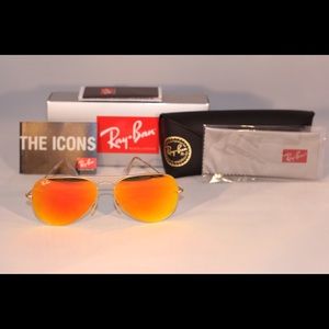 Orange flash Ray Ban aviator 58mm/14 SALE!!!!
