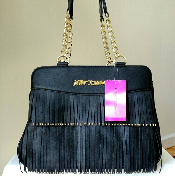 Betsey Johnson On The Fringe Crossbody Satchel
