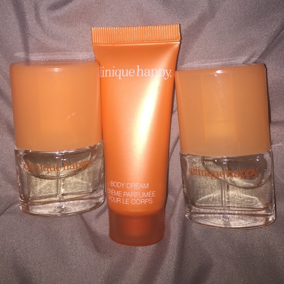 2 Clinique happy perfume spray& 1 body cream - Picture 1 of 1