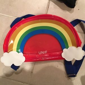 Mock UNIF rainbow see through book bag!