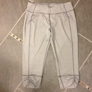 Grey workout capris