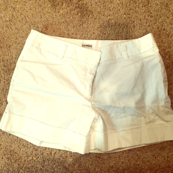White Express Shorts.