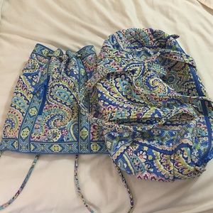 Vera Bradley - Drawstring Backpack & Small Duffle