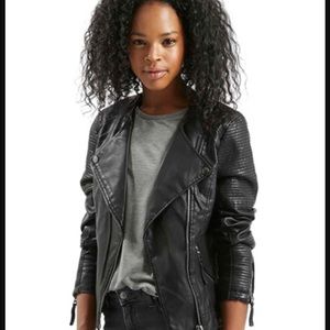 Topshop leather biker jacket 💀