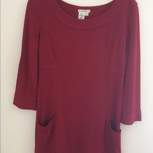 Sophie Max dark red mini dress