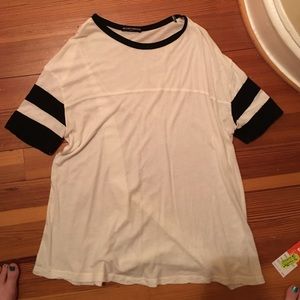black and white brandy tee