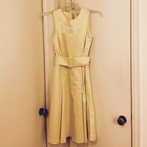 Full Skirt Belted Summer Dress