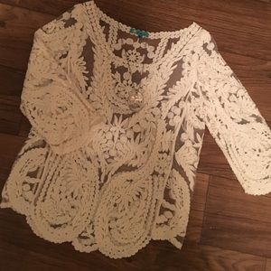 Sheer crotchet top
