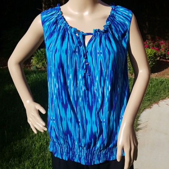 a.n.a Tops - ANA Blue and Purple Top  NWT