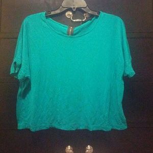 Turquoise Forever 21 Top