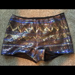 Sequence high waisted shorts