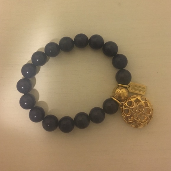 Coach, beaded charm bracelet