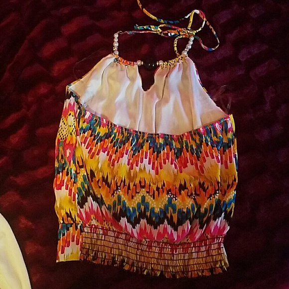 Halter colorful top - Picture 2 of 2