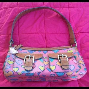 Douney & Burke Pink Hearts Purse