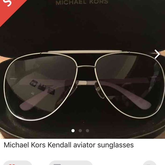 Michael Kors white aviators.