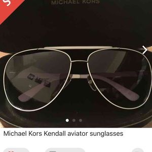 Michael Kors white aviators.