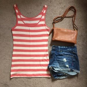Pink & White Stripe Tank