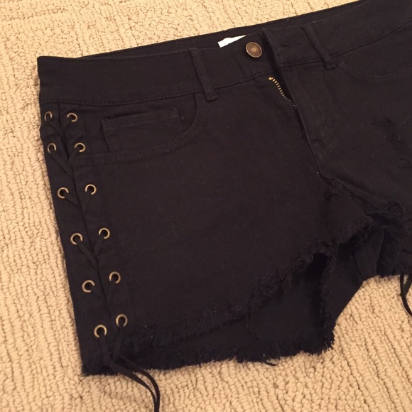 Lace up shorts
